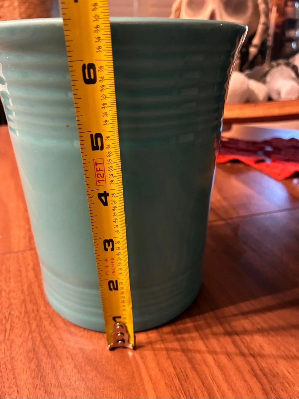Fiesta utensil crock in turquoise